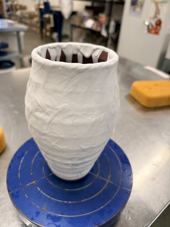 Small Banded Bellied Vase #1